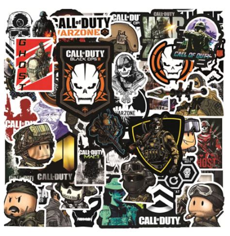 Pcs Call Of Duty Game Stickers Vinyl Sticker For Laptop Car Etsy