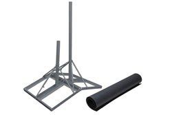 Non Penetrating Peak Roof Mount 60 Inch Mast 34 Inch Extra Pole And 2