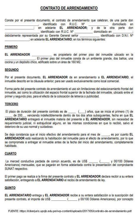 Contrato De Alquiler De Local De Negocio Modelos De Contrato Images