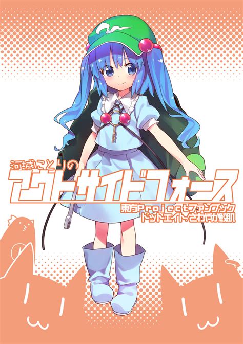 Safebooru 1girl 3 Backpack Bag Blue Eyes Blue Hair Chibi Cover Cover