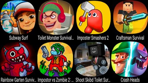 Subway Surf Toilet Monster Survival Challenge Imposter Smashers