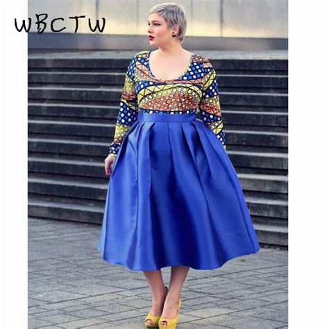 Wbctw High Waist Women Skirts Ball Gown Style Midi Length Pleated