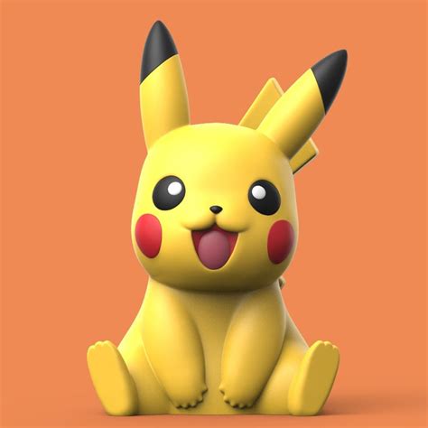 Pikachu 3D Print Pokémon - Etsy