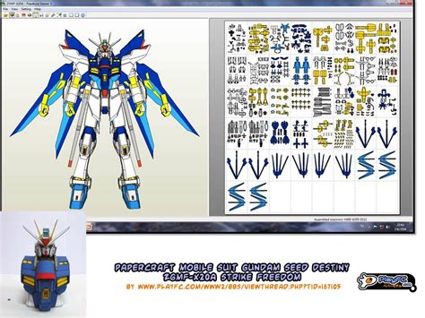 Papercraft Gundam Template