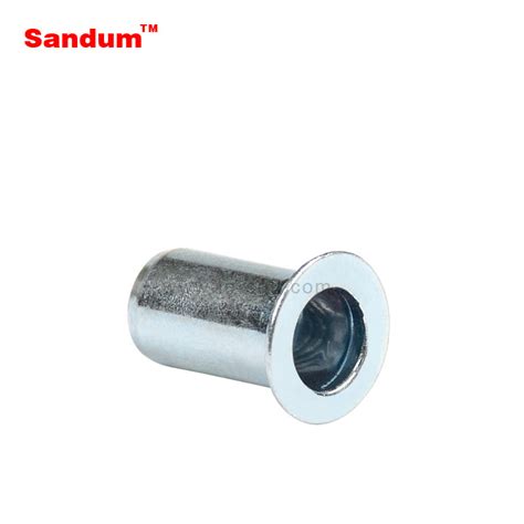 Zinc Plated Carbon Steel Flat Head Thread Insert Rivet Nut For Machanic