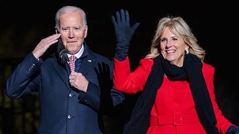 Joe & Jill Biden At The Washington D.C. Christmas Tree Lighting ...