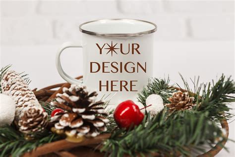 Christmas Mug Mockup Camping Mug Mock Up Graphic By Infinitim