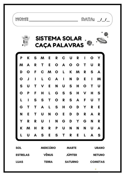 Sistema Solar Atividades In Sistema Solar Solar Venus