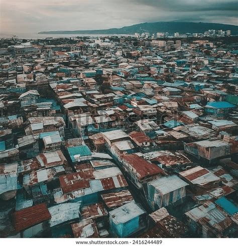 Aerial Photos Entire Philippine Slums AI-generated image 2416244489 ...