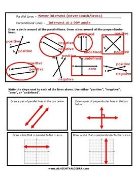 Horizontal Vertical Parallel and Perpendicular Lines Introduction