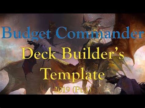 9 Commander Deck Building Template - Perfect Template Ideas