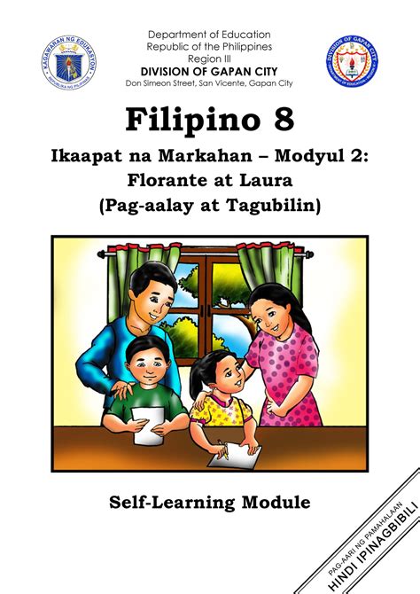 Filipino 8 Slms 4th Quarter Module 2 Department Of Education Republic Of The Philippines