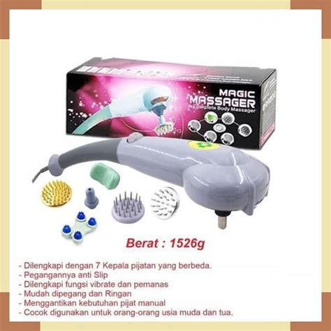 Jual Alat Pijat Getar Magic Massager 8 In 1 Akupuntur Terapi Lengkap