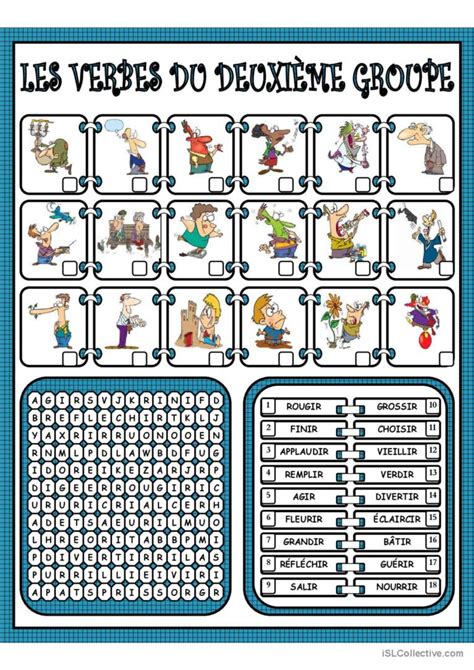 Les Verbes Du DeuxiÈme Groupe Français Fle Fiches Pedagogiques Pdf And Doc