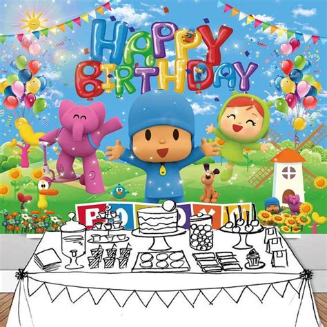 Pocoyo Happy Birthday Background Birthday Background Happy Birthday ...