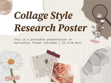 Collage Style Research Poster | Google Slides & PowerPoint