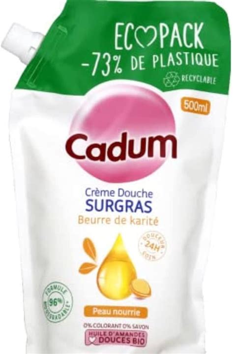 Ecopack Cr Me De Douche Surgras Karit Ml Cadum