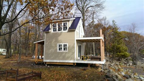 Two Story Tiny Cabin On Butler Island In Vermont