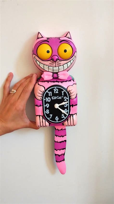 Cheshire Cat Kit Cat Klock© Custom Clock Original Art Custom Painted