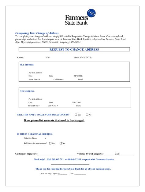 Fillable Online Address Change Form Address Change Form Updated