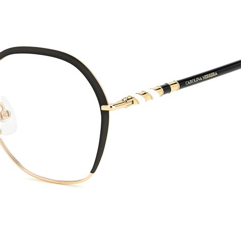 Carolina Herrera HER 0099 2M2 Black Gold Eyeglasses Woman