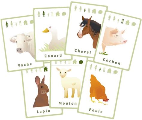 JEUX DE CARTES JEU DE 7 FAMILLES DES ANIMAUX Livre De Cartes De Jeu