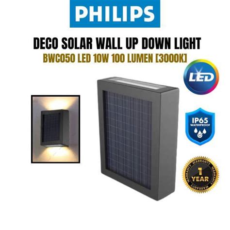 Philips Solar Led Wall Light Bwc W Lampu Solar Philips Led Up