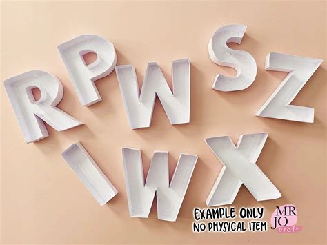 3d Letters Template