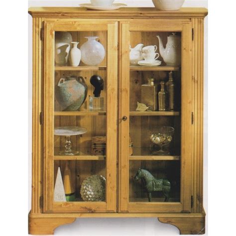 Ducal Pine Glazed Collectors Cabinet Willow Furnishing Hand