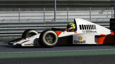 HD Wallpaper Ayrton Senna McLaren Senna Assetto Corsa Monza Circuit