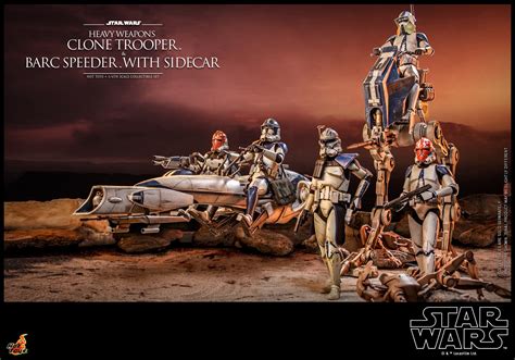 Hot Toys TMS Star Wars The Clone Wars Heavy Weapons Clone Trooper Barc Speeder With