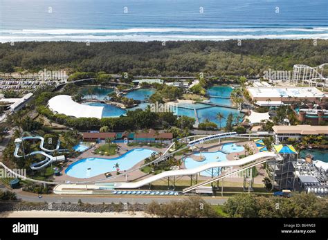 Sea World Gold Coast Queensland Australia aerial Stock Photo - Alamy