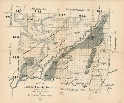 Map of Jackson County, Indiana | Curtis Wright Maps