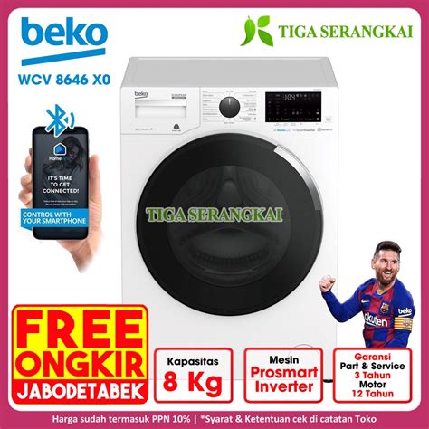 Jual Beko Mesin Cuci Front Loading Kg Wcv X Wcv X