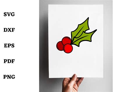 Holly svg cut file