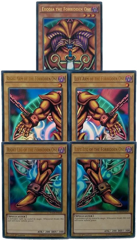 Yu-Gi-Oh! Exodia The Forbidden One – Complete Five Card Set – TopToy