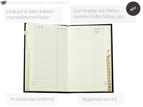 Personalisierbares Adressbuch Din A6 Gebunden Mit A Z Register Etsy