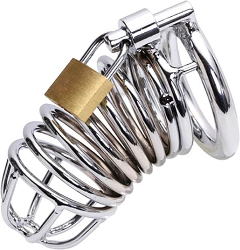 Amazon Metal Penis Annulus Cage Padlock Davidsource Chrome