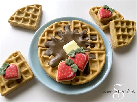 Waffle Cookies! - SweetAmbs