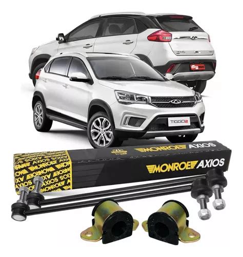 Kit Bucha Barra Bieleta Dianteira Chery Tiggo 2 2018 2019 20