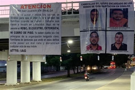 Aparecen Narcomantas En Culiacán Tras Plagio Masivo