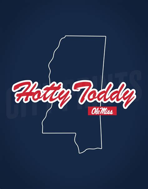 Hotty Toddy Ole Miss Poster Etsy