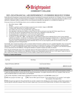 Fillable Online Petition To Request Dependency Override Fax