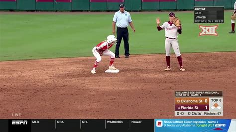 Oklahoma State Vs Florida State NCAA Softball Highlights YouTube