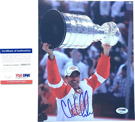 Amazon Chris Chelios Hot Signed Autographed Detroit Red Wings Hof