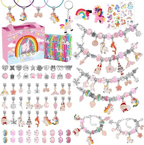 AUTTOYS Cadeau Fille 5 13 Ans Enfant Jouet Charms Bracelet Jouet Fille