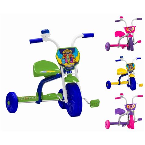 Triciclo Velotrol Motoca Menina Menino Infantil Buzina Motoquinha