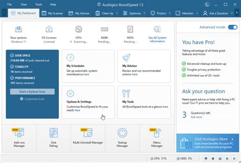 Auslogics BoostSpeed 13 promises full Windows 11 support, fully customizable dashboard