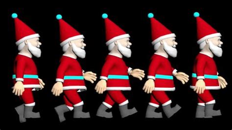 Christmas Cartoon Animation Animated Santa Xmas Stock Footage Video (100% Royalty-free ...