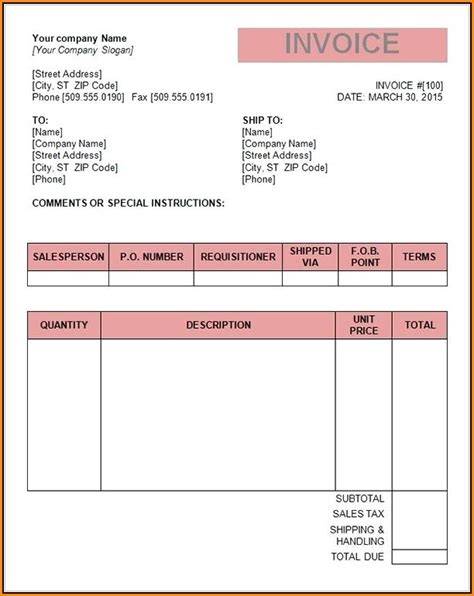 How To Create A Blank Tax Invoice Format In Excel New Invoice